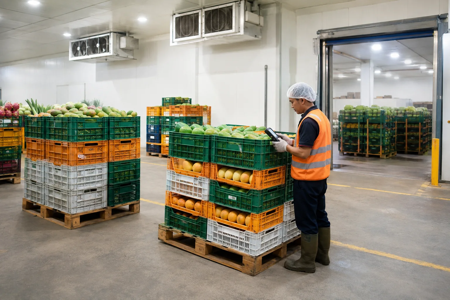 Cold storage eksportir hortikultura dan area staging
